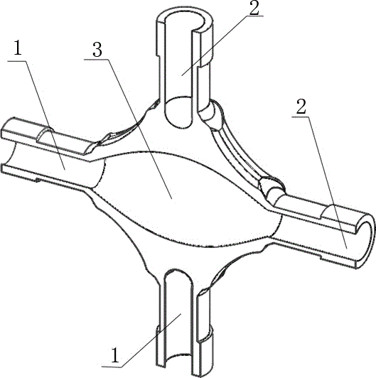 Parallel cross-connect conduit fittings