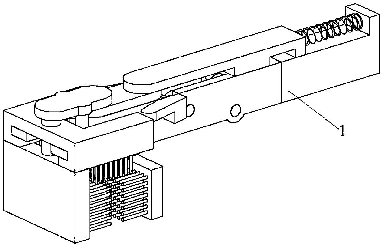 Surrounding adaptive electric toothbrush with reset mechanism