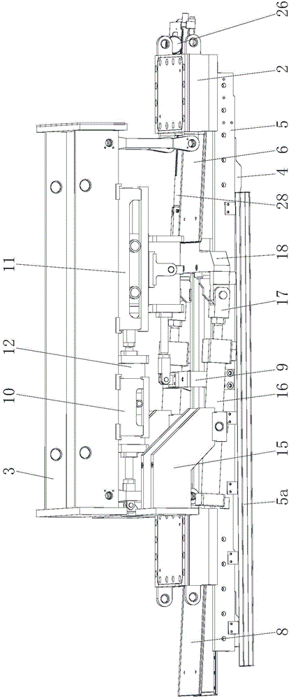 Compact type rolling line adjusting device