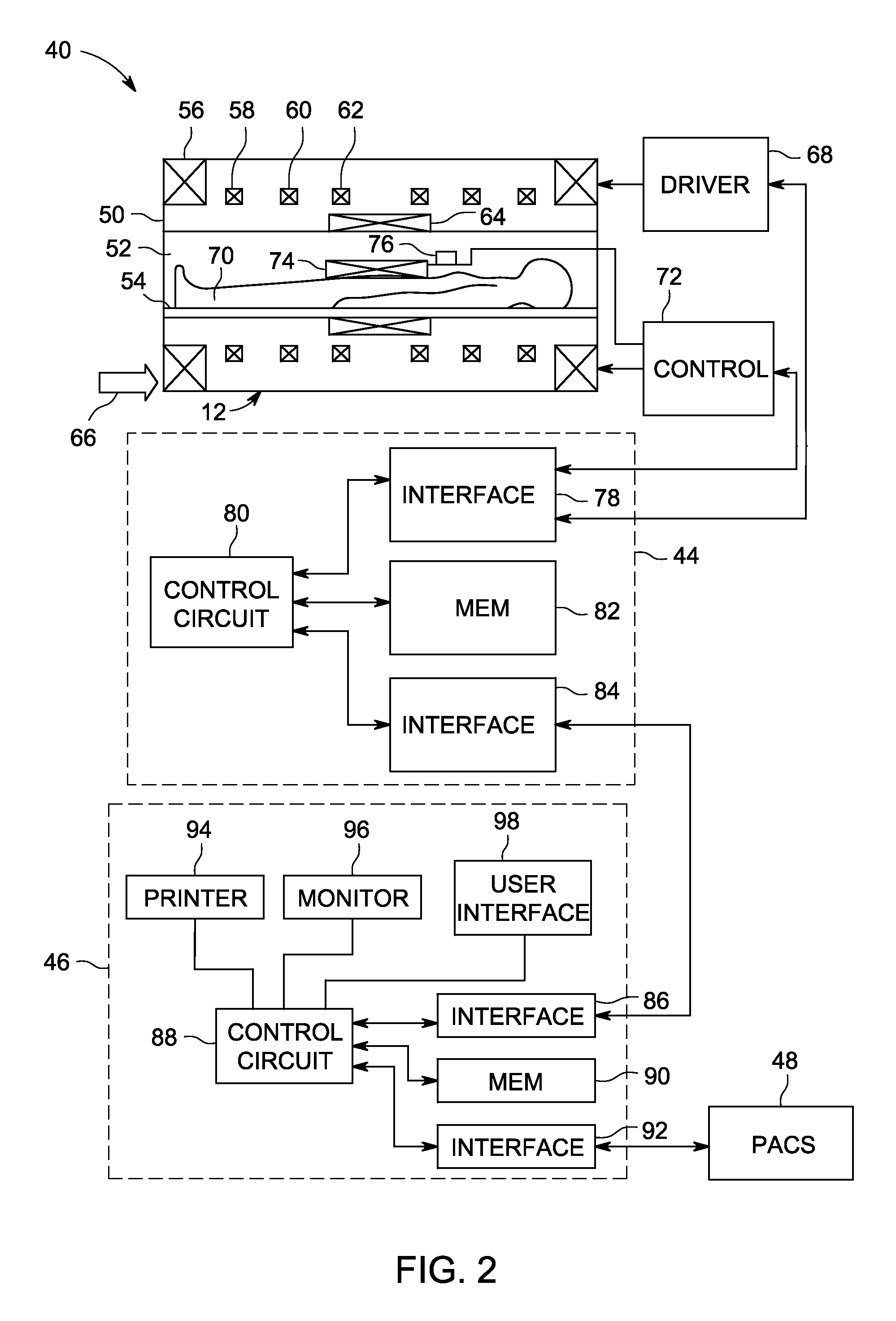 Photonic system and method for optical data transmission in medical imaging systems