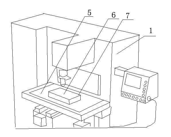 Instrument and method for measuring secondary clamping deviation during numerical control machining based on image technology