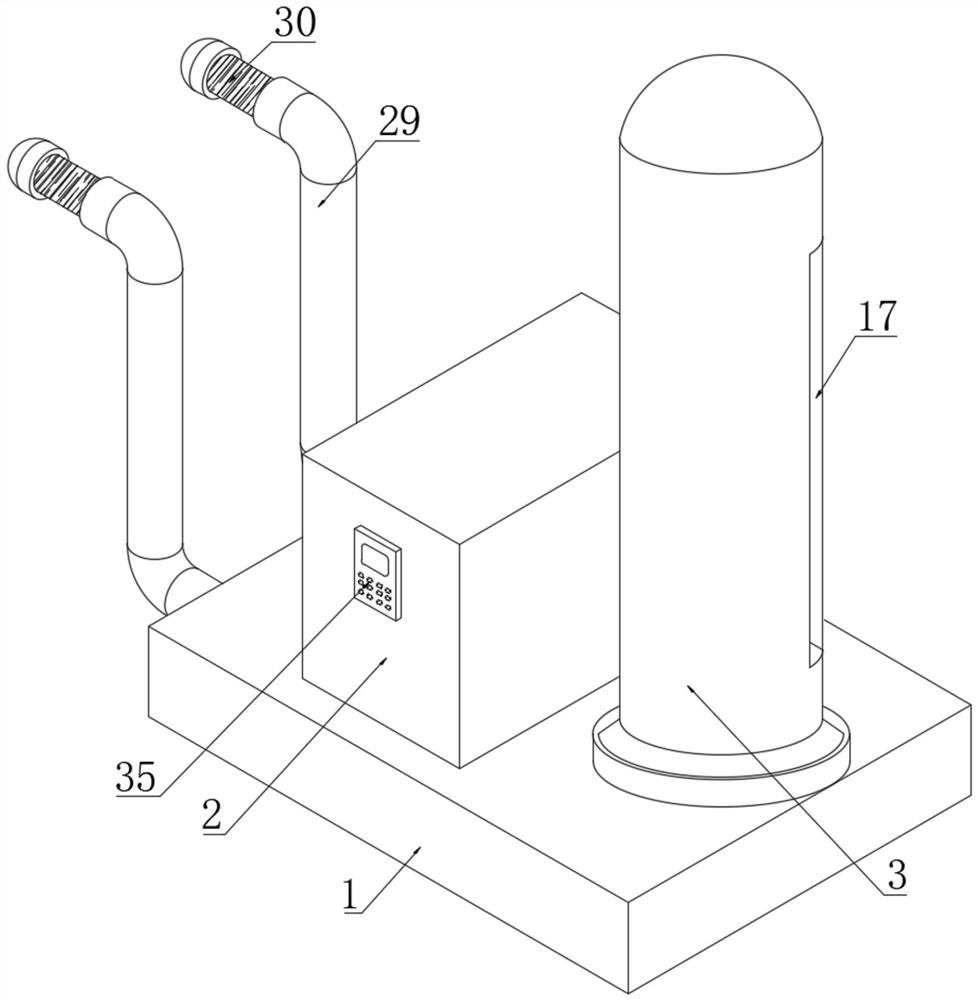 Thrust type fruit tree planting righting device