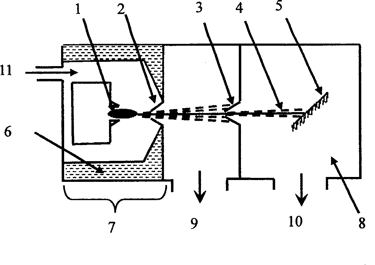 Method for preparing interval and configuration adjustable nano particle ordered array