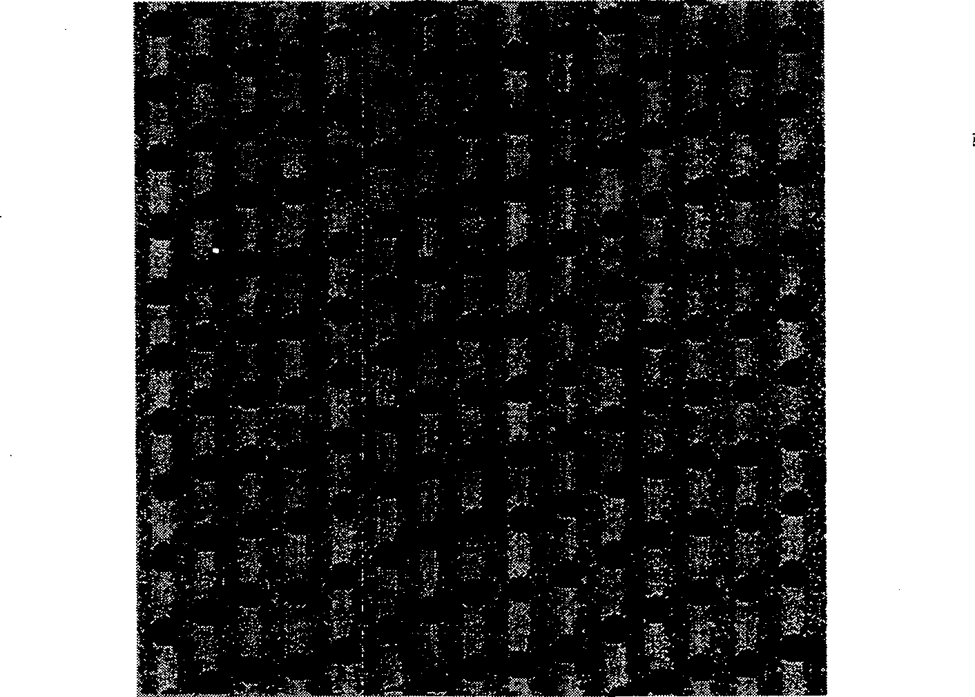 Method for preparing interval and configuration adjustable nano particle ordered array