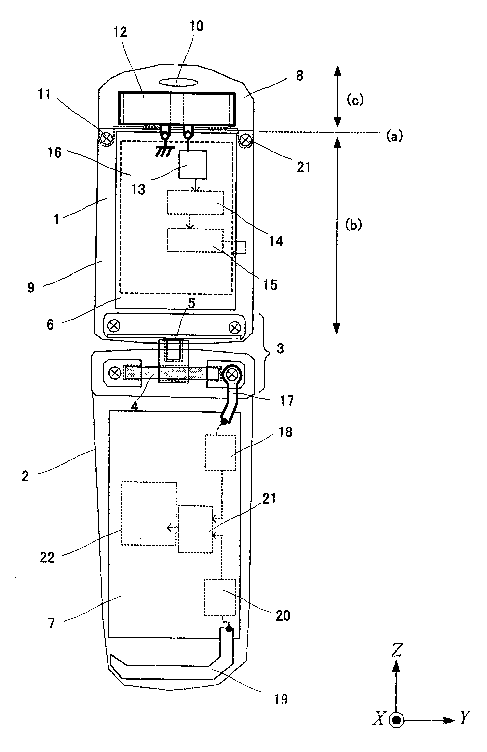 Portable telephone with broadcast receiver