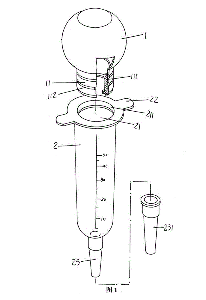 Saccule flusher