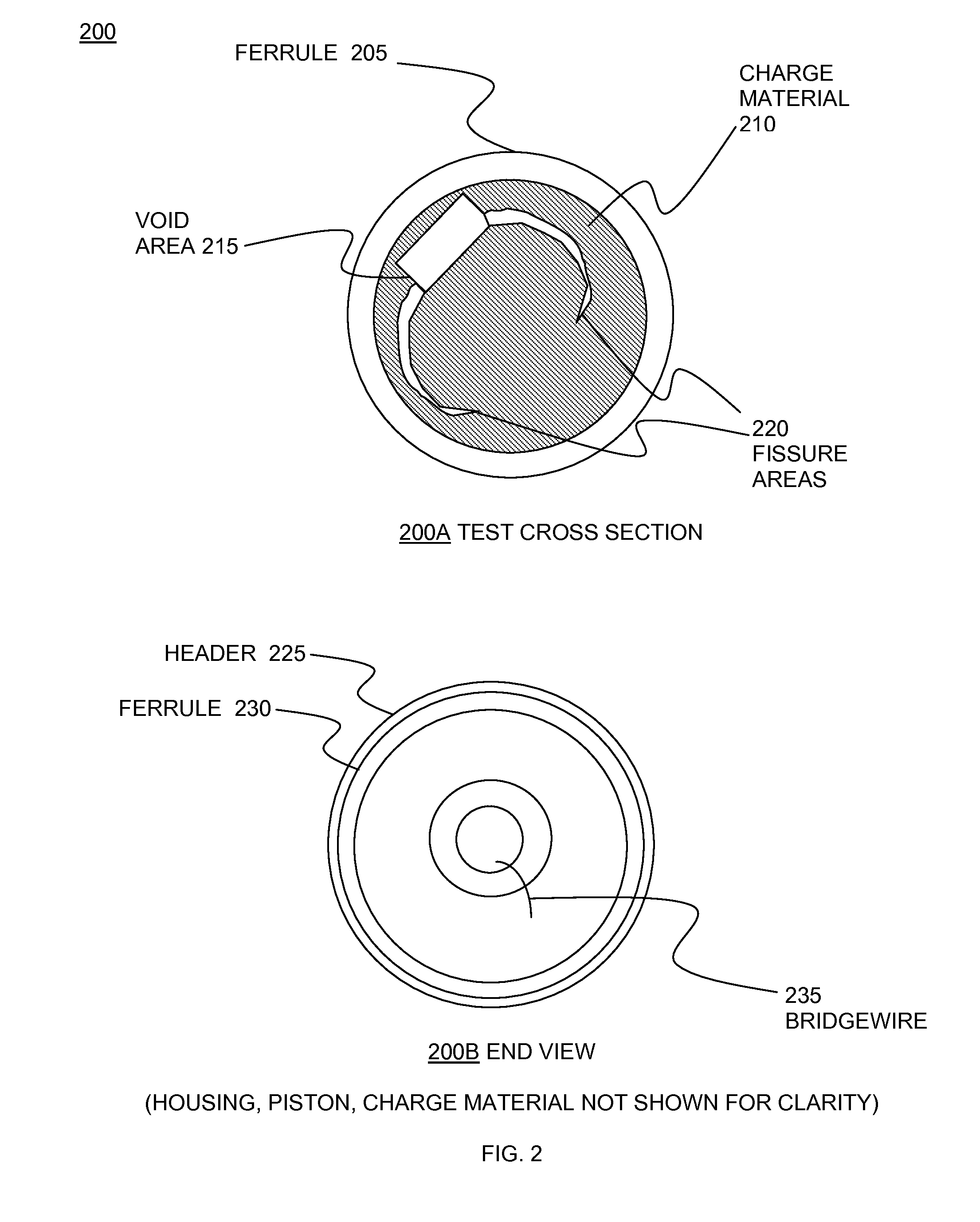Enhanced reliability miniature piston actuator for an electronic thermal battery initiator