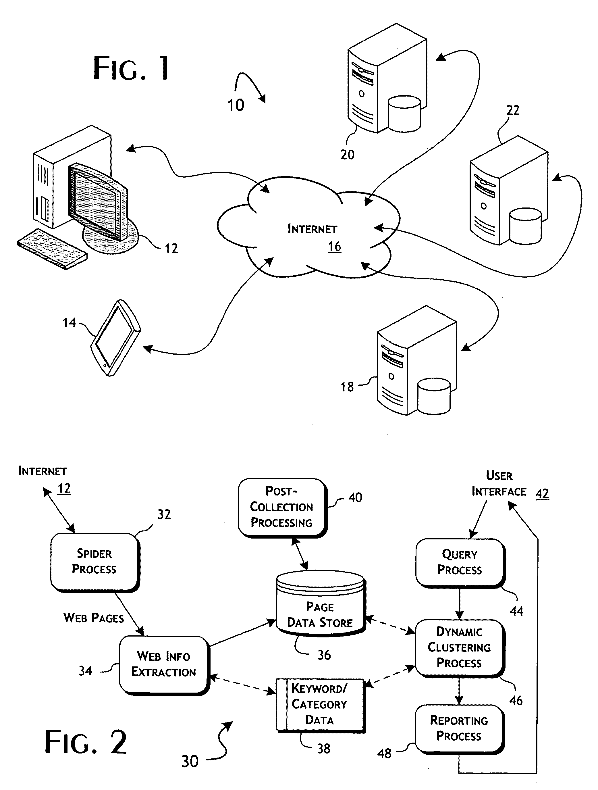 System and methods for automatic clustering of ranked and categorized search objects