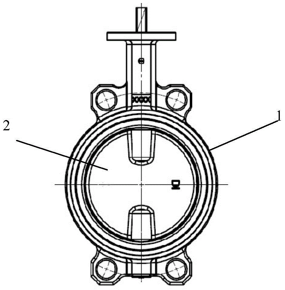 Energy-saving type low-torque butterfly valve