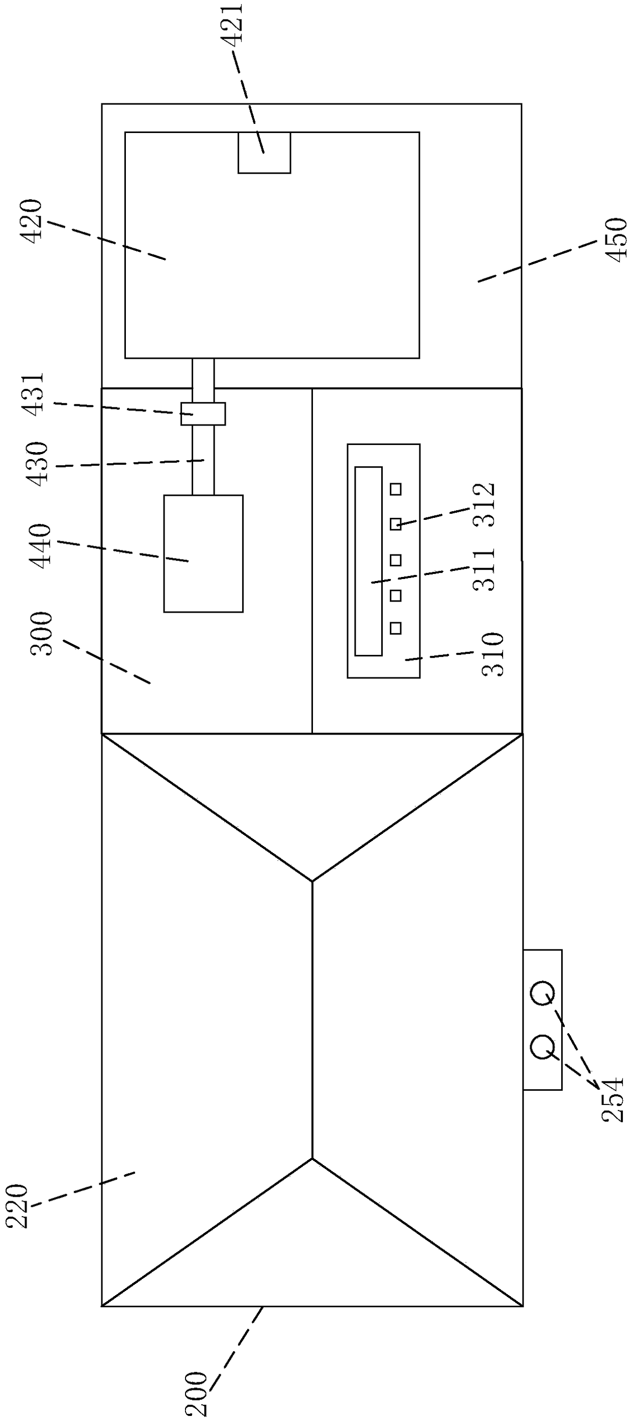 Salt spray test device capable of performing feeding automatically for detecting wall washer light