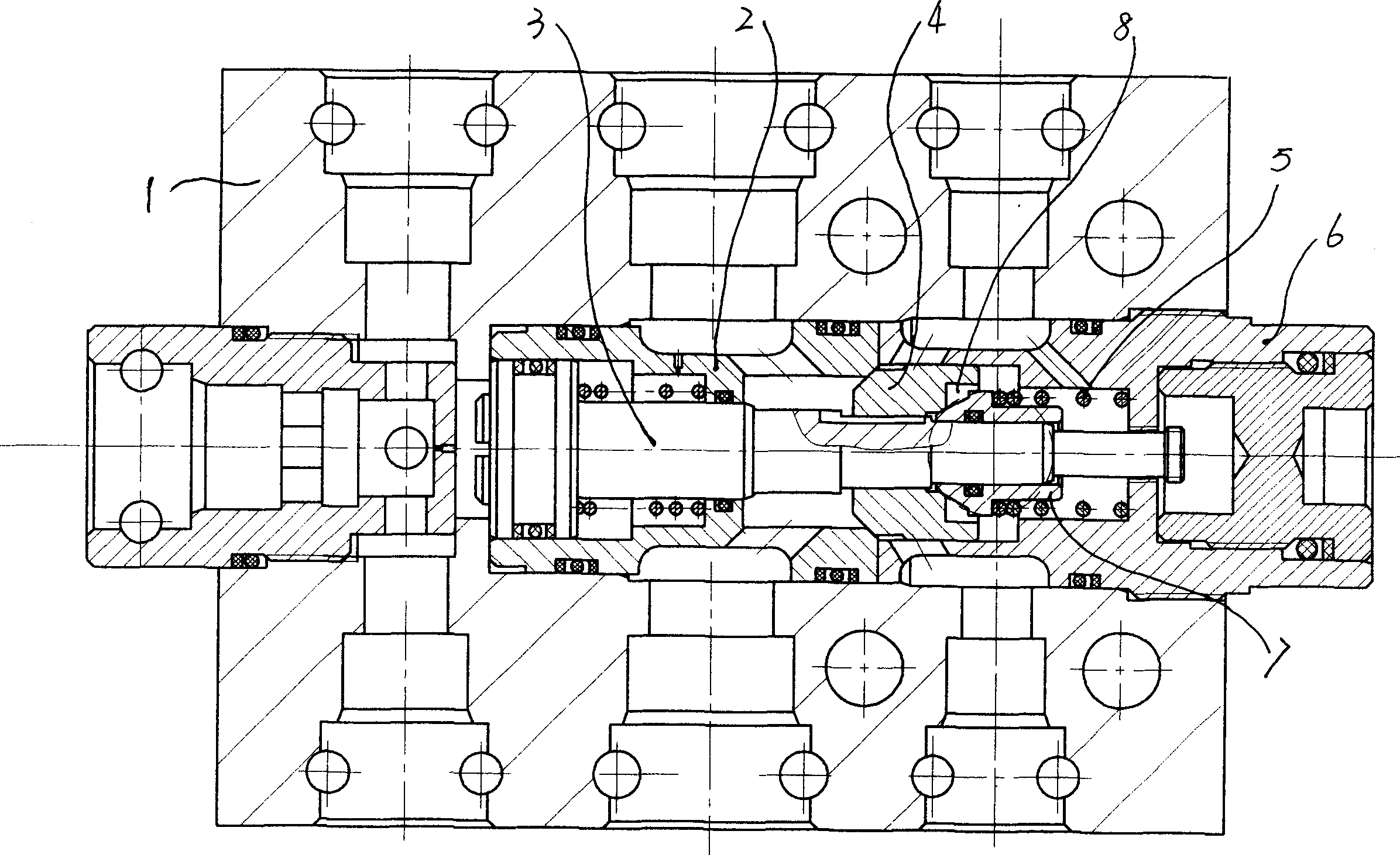 Two-stage unloading pilot-controlled check valve for hydraulic support pole