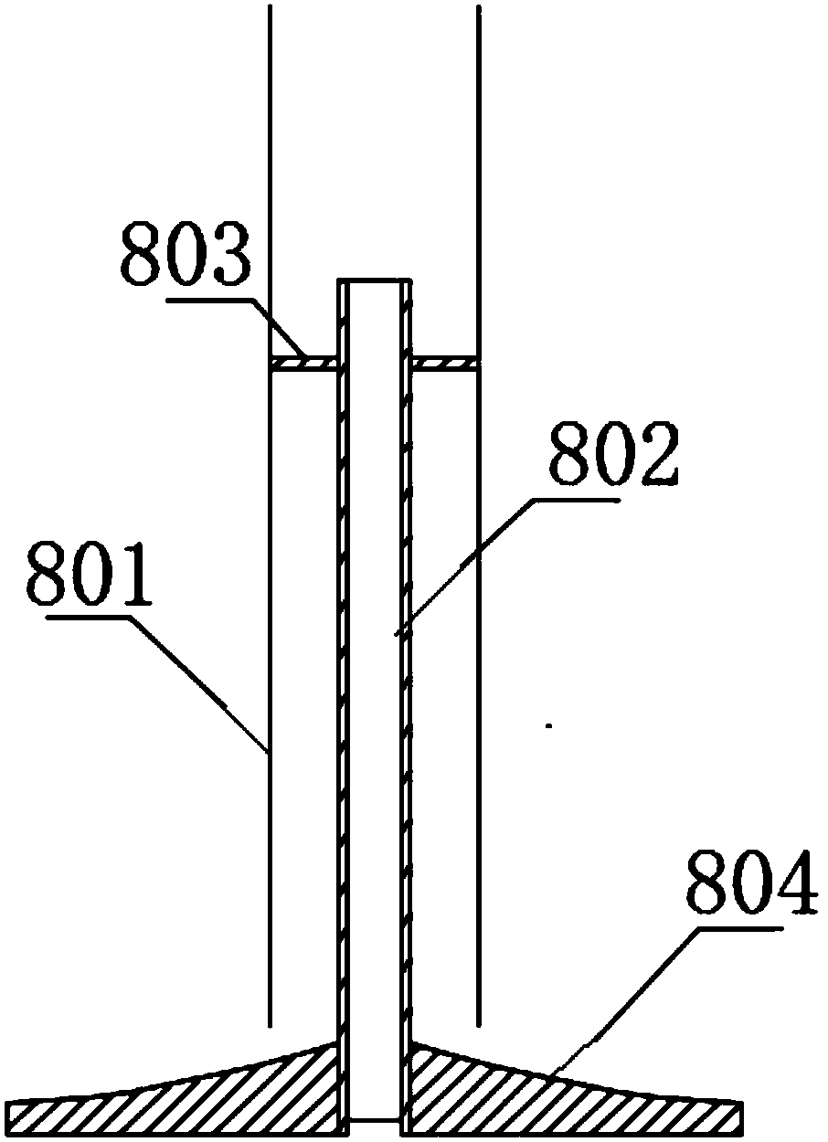 A wet-type high-efficiency cyclone removal device for fine particles