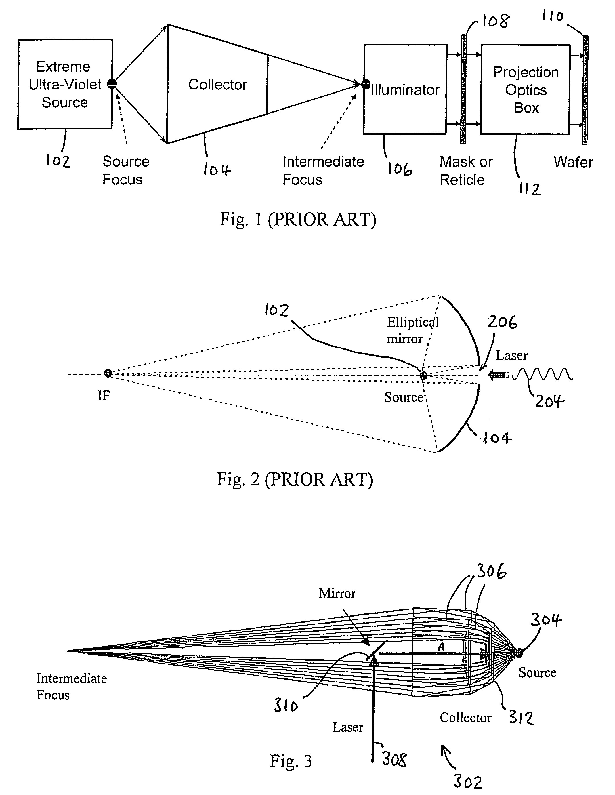 Grazing incidence collector for laser produced plasma sources