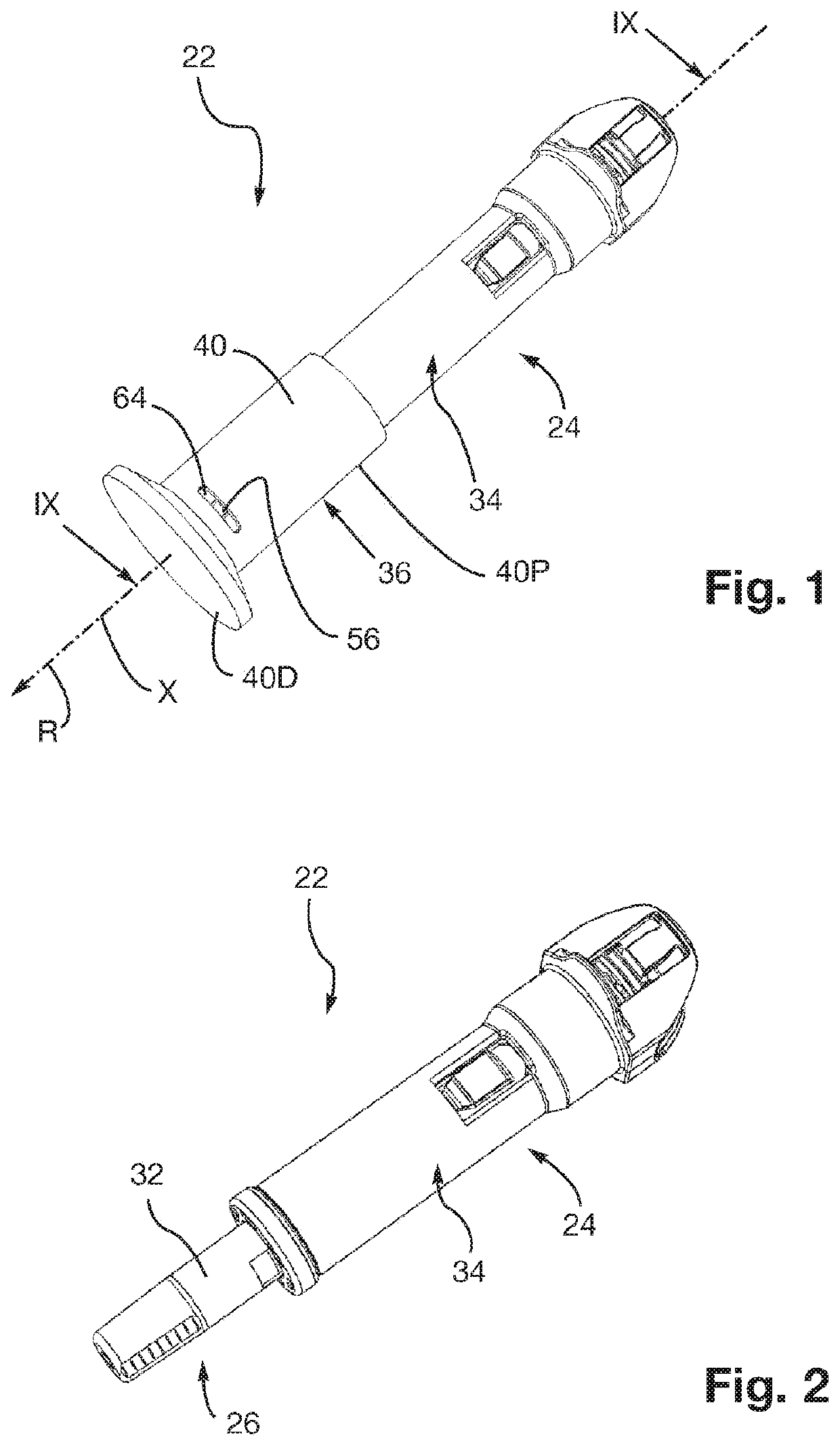 Injection device having an improved syringe cap removal