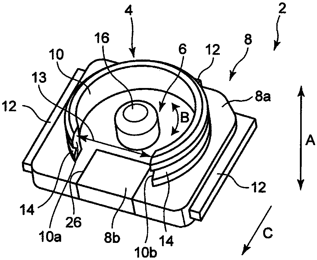 Substrate mounting type coaxial connector and manufacturing method thereof