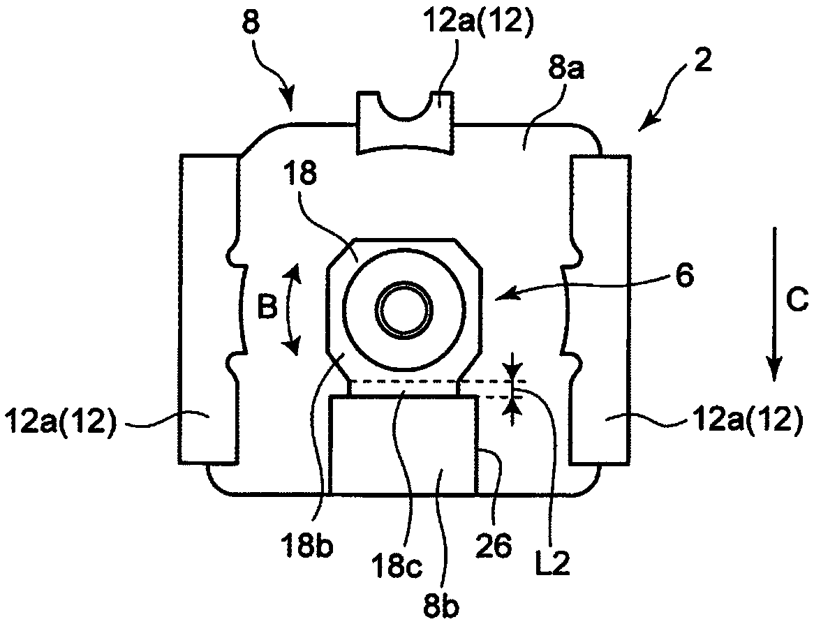 Substrate mounting type coaxial connector and manufacturing method thereof