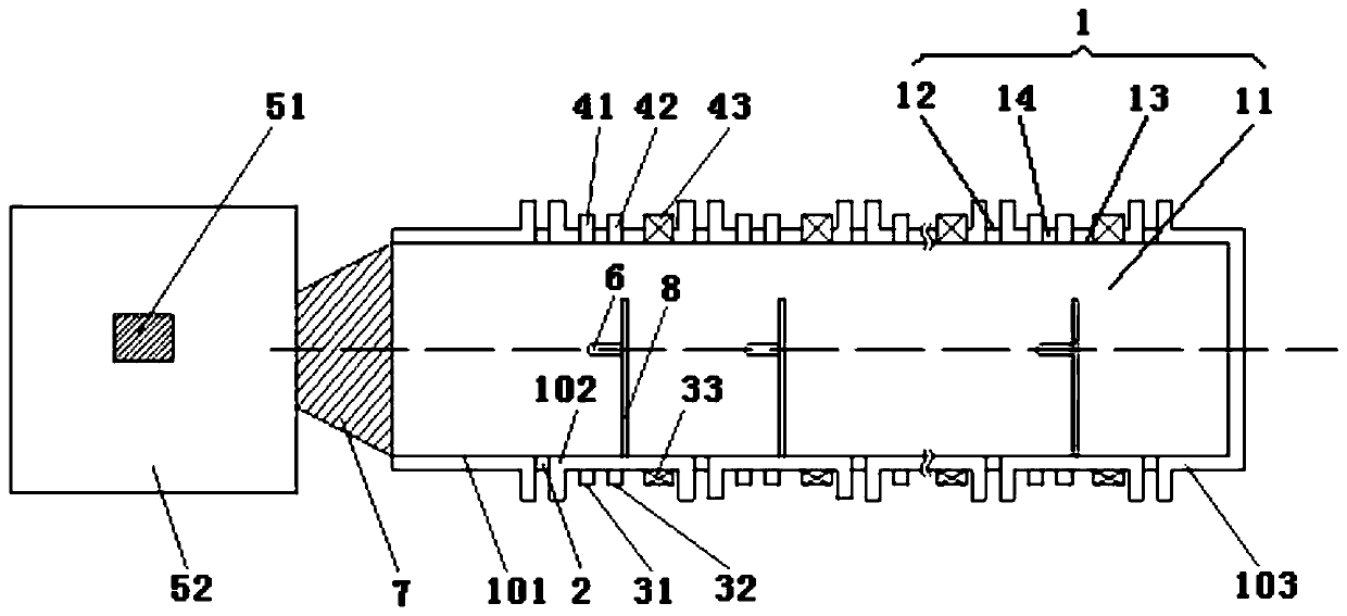 An experimental test system for testing shock wave overpressure attenuation in a low temperature and low pressure environment