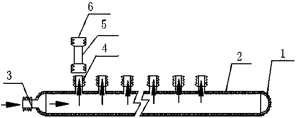 Tooling for simultaneous pressure test of multiple heat exchange tubes and using method thereof