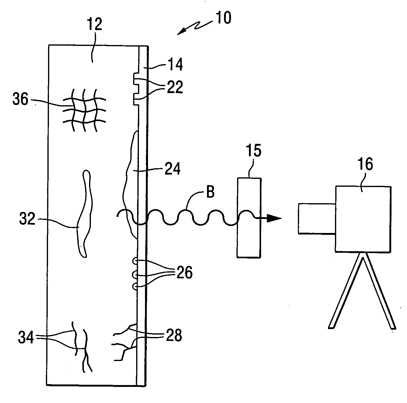 Spectral filter system for infrared imaging of substrates through coatings