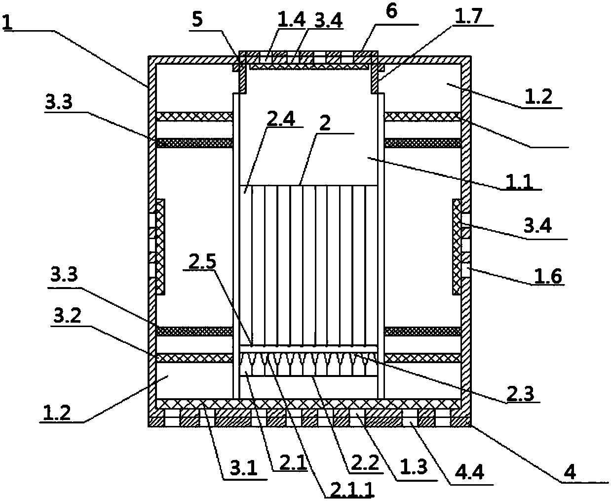 Purifying assembly for purifier