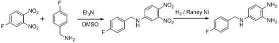 An intermediate of n1-(4-fluorobenzyl)-4-nitrophenyl-1,3-diamine and its preparation method