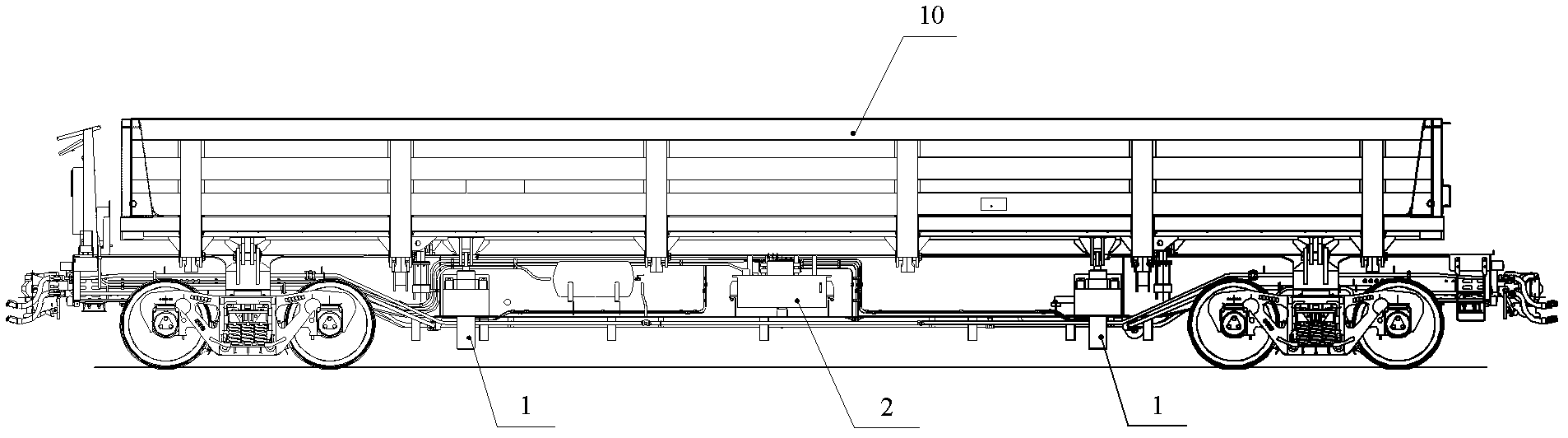 Side-turn cart and control system thereof