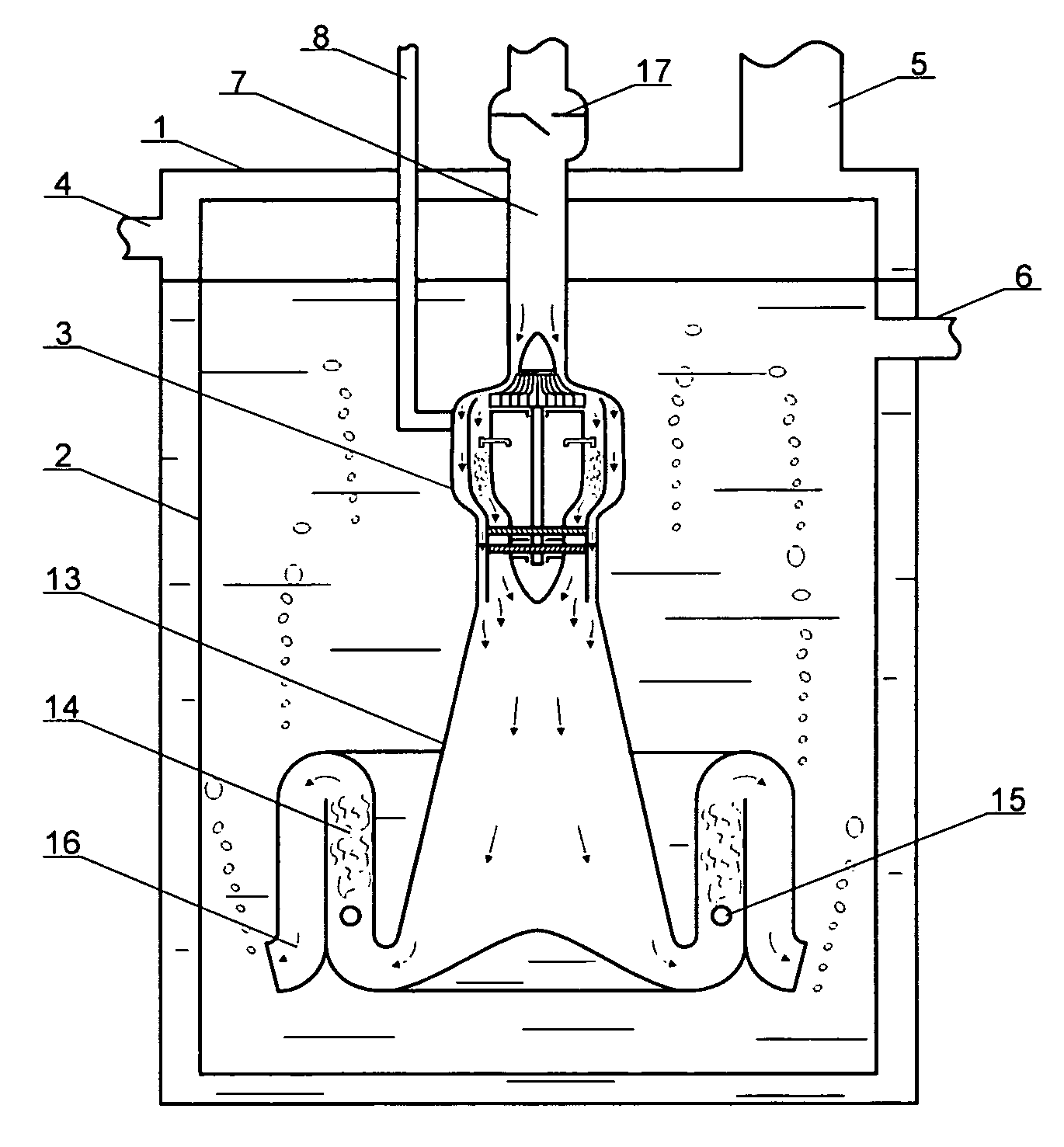 Method and device of turbine submerged combustion boiler