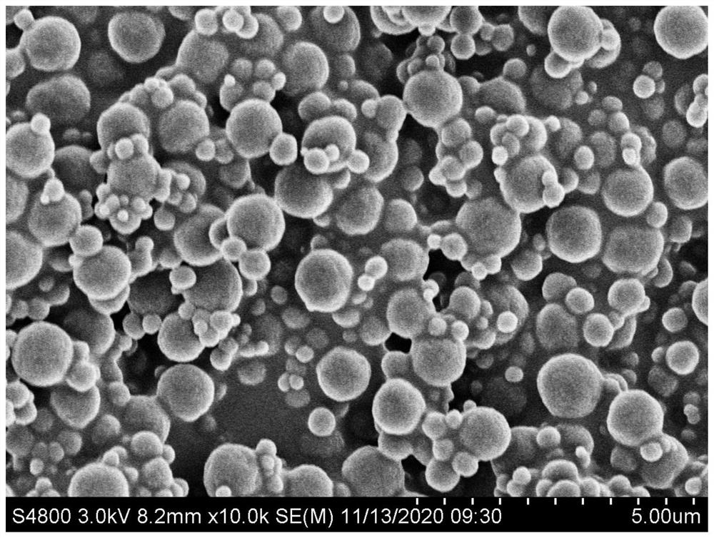 Reduced graphene oxide polystyrene composite material and preparation method thereof