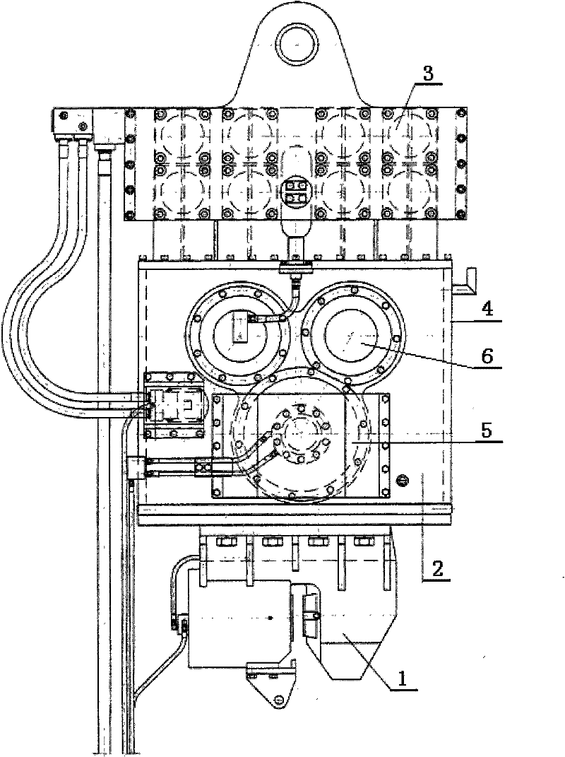 Eccentric moment adjustable hydraulic vibration pile hammer