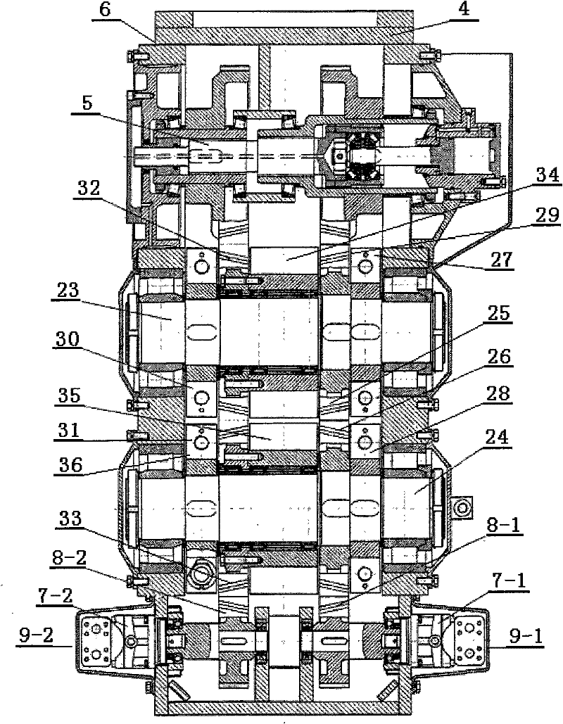 Eccentric moment adjustable hydraulic vibration pile hammer