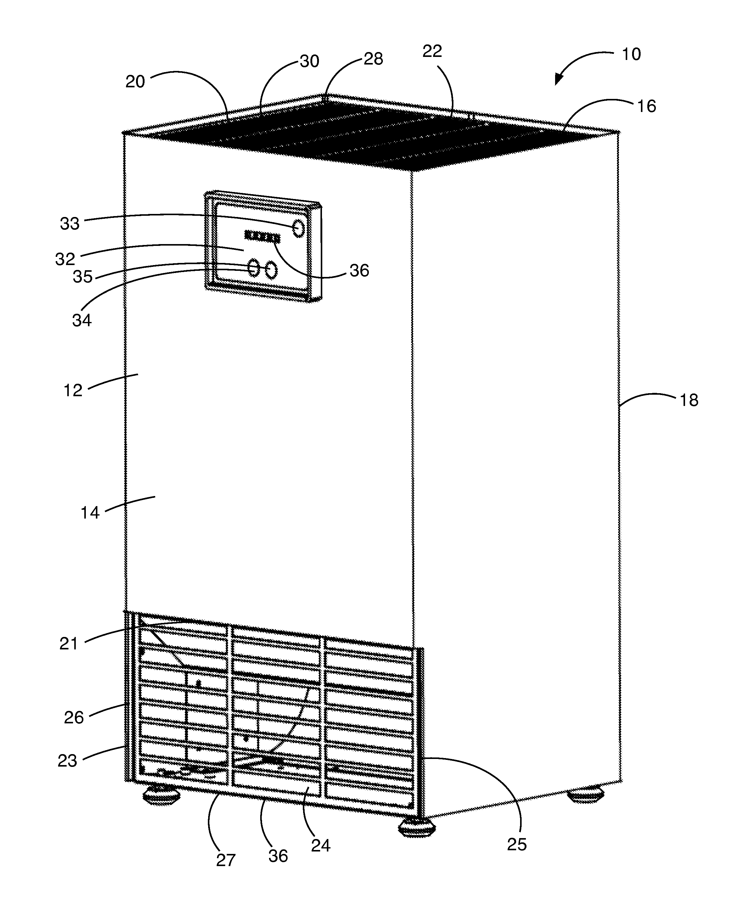 Apparatus for filtering air