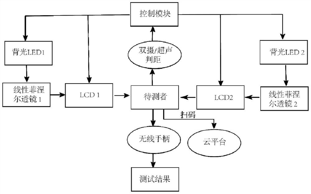 An autonomous pointing naked-eye vision screening system