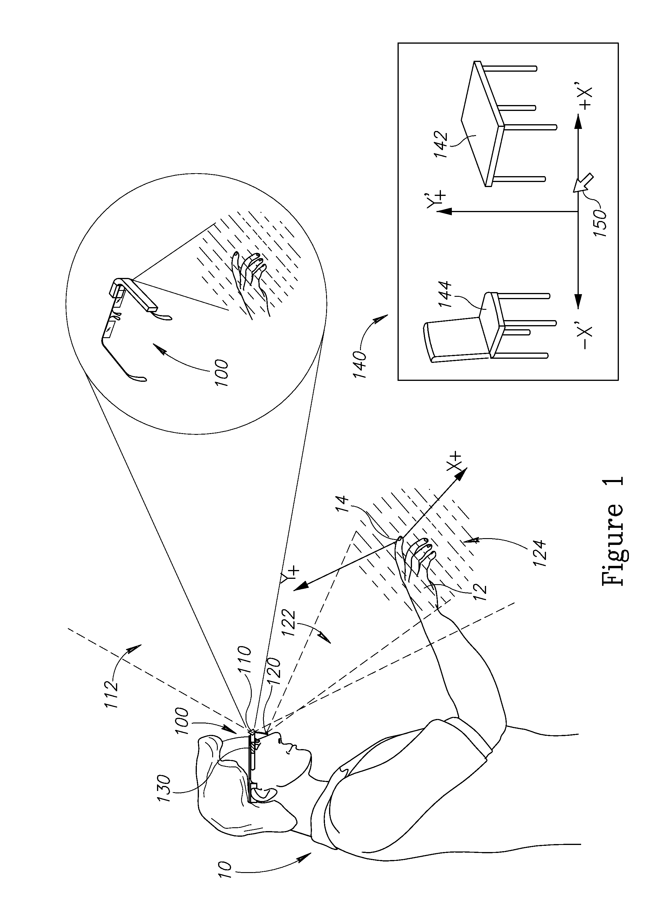Method and device for controlling a near eye display
