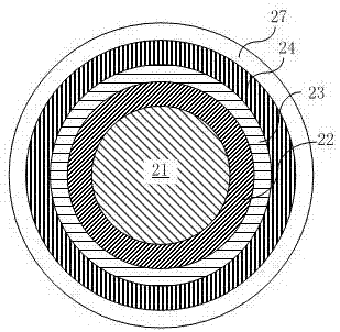 A kind of optical hybrid cable