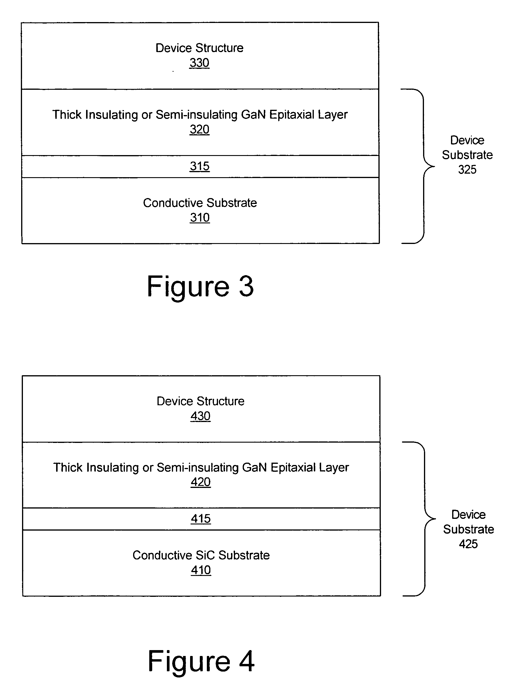 Thick semi-insulating or insulating epitaxial gallium nitride layers and devices incorporating same