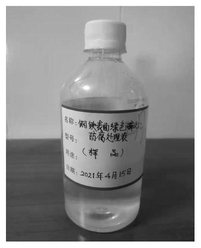 Green phosphating anti-corrosion treatment liquid suitable for steel surface as well as preparation method and application of green phosphating anti-corrosion treatment liquid