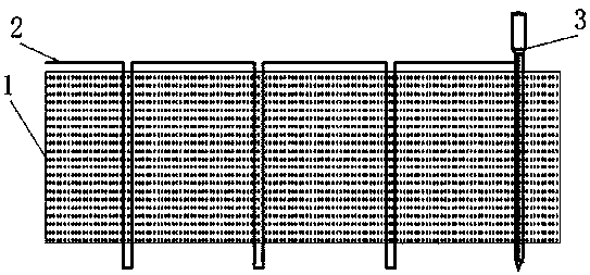 Composite material sewing method