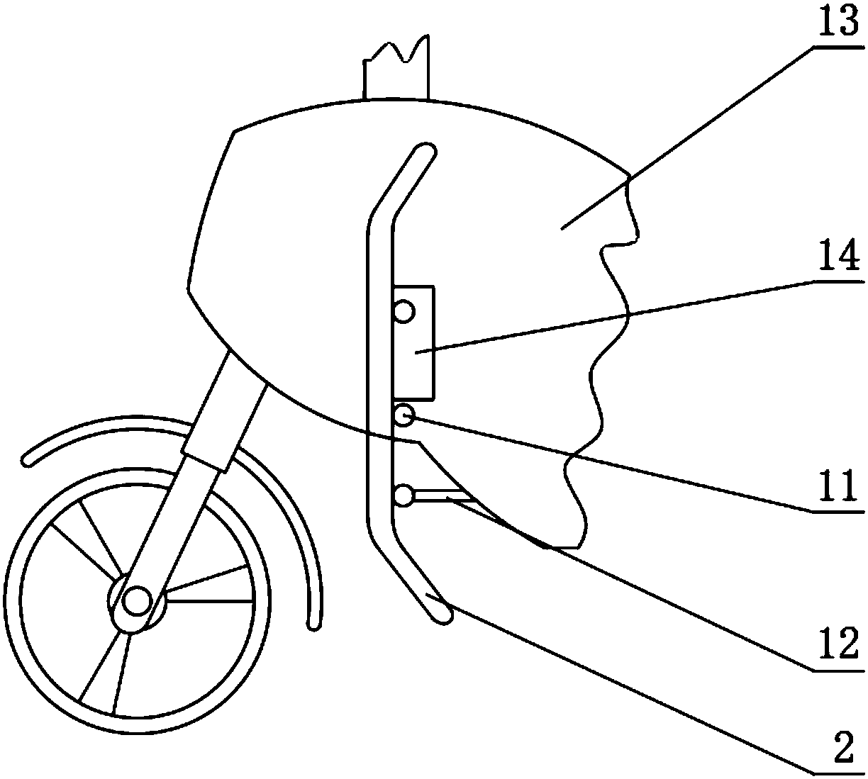 Windproof device for motorcycle