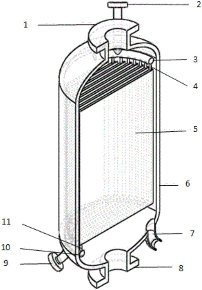 Novel reactor for preparing epoxy propane by oxidizing propylene with hydrogen peroxide