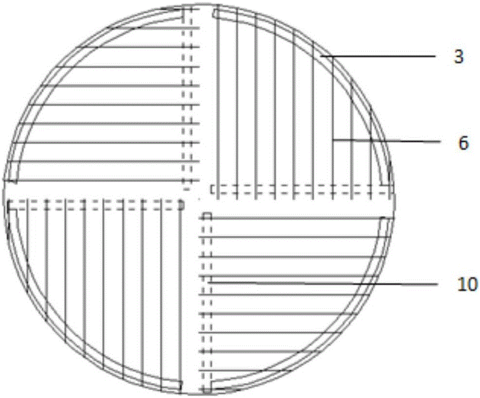 Novel reactor for preparing epoxy propane by oxidizing propylene with hydrogen peroxide