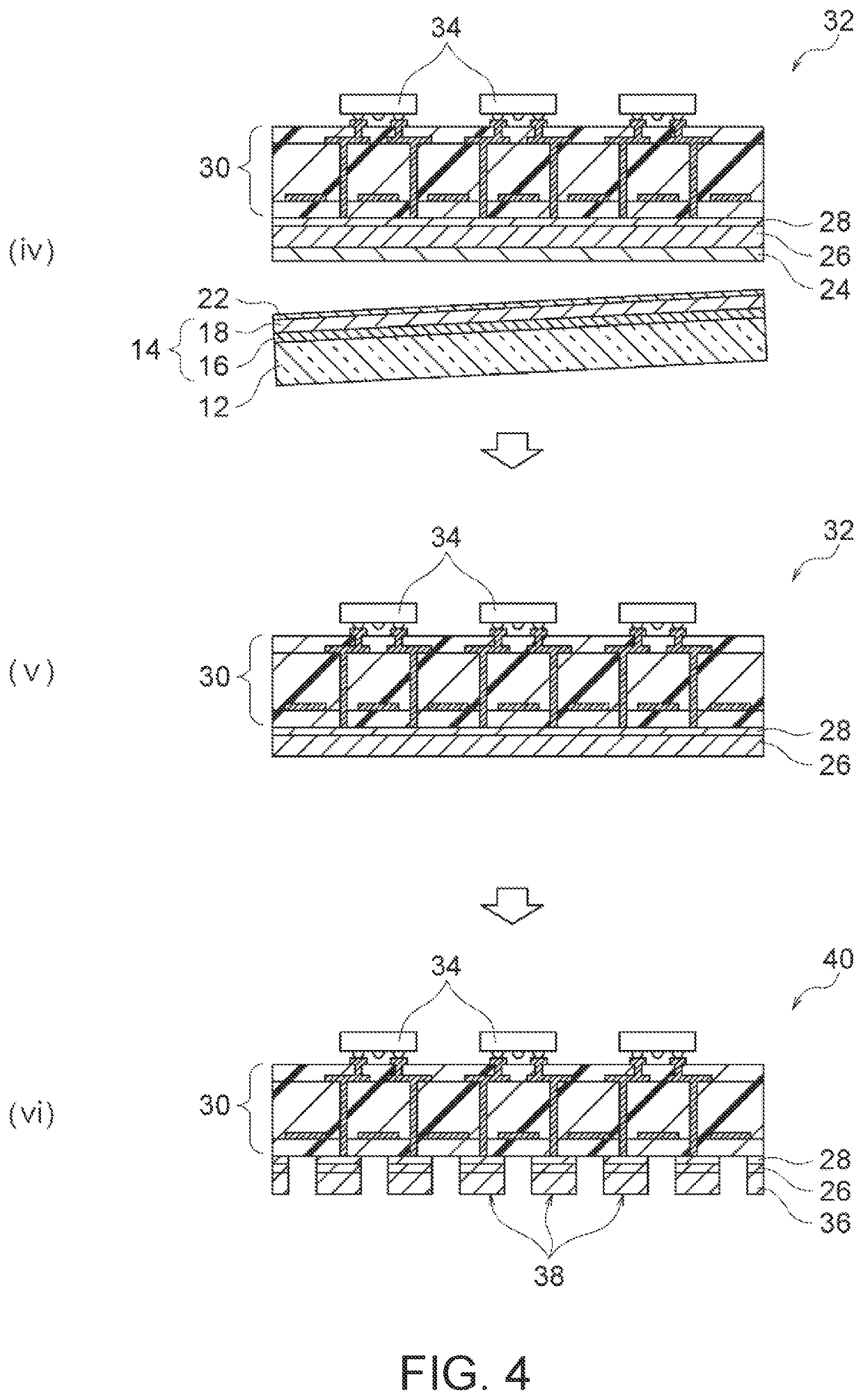 Carrier-containing metal foil and method for manufacturing millimeter-wave antenna substrate using same