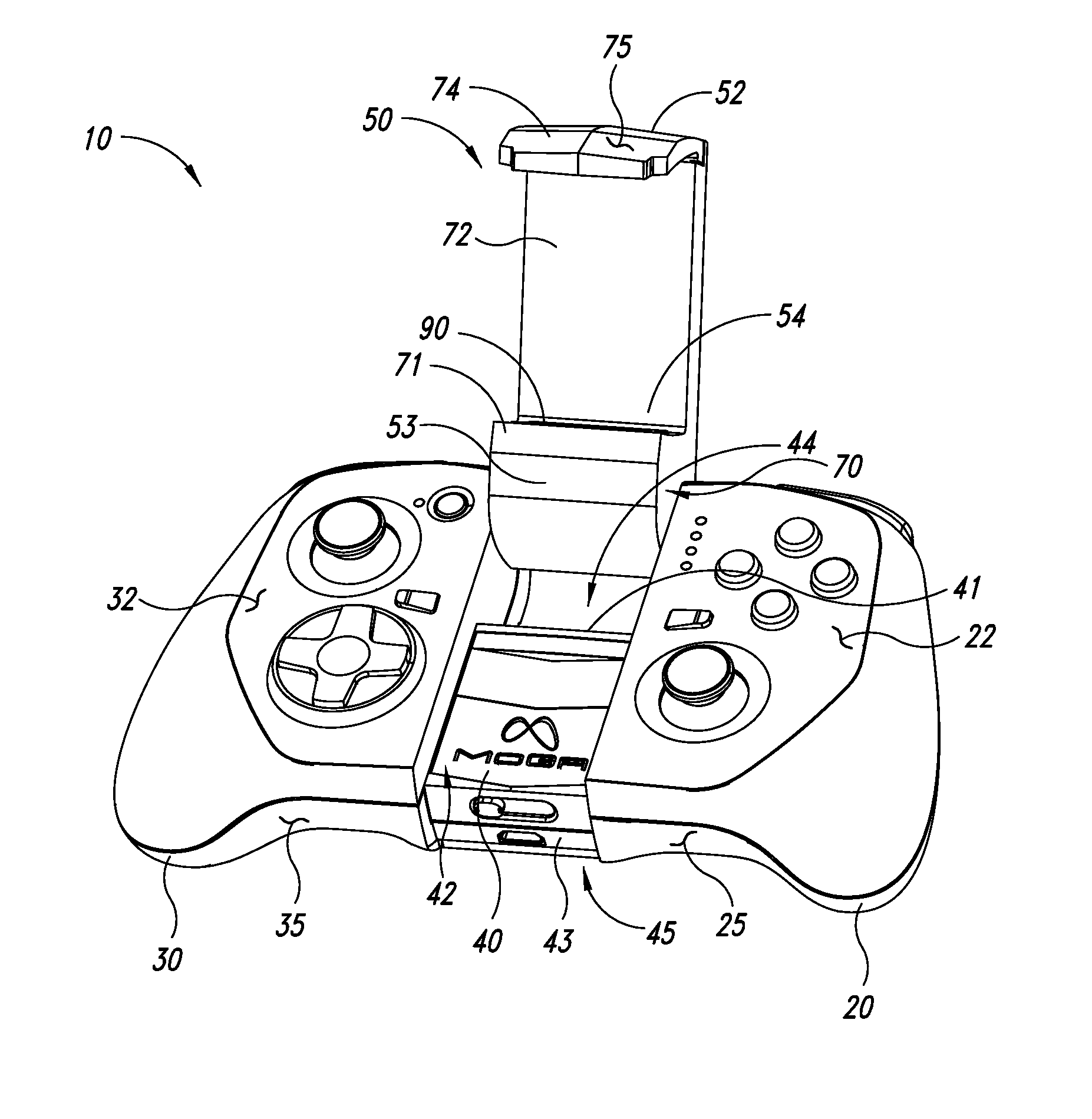 Controllers for use with mobile devices