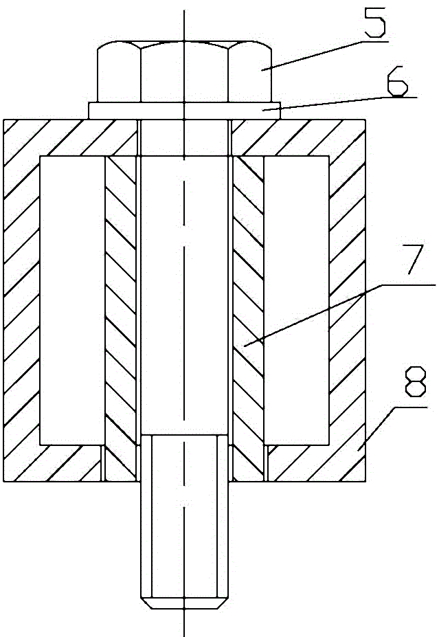 Detection method of self-trapping threaded sleeve drilling bottom hole and anti-stretching and anti-twist values
