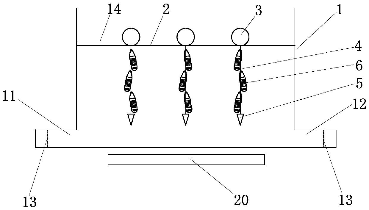 Sepia esculenta temporary rearing spawning device