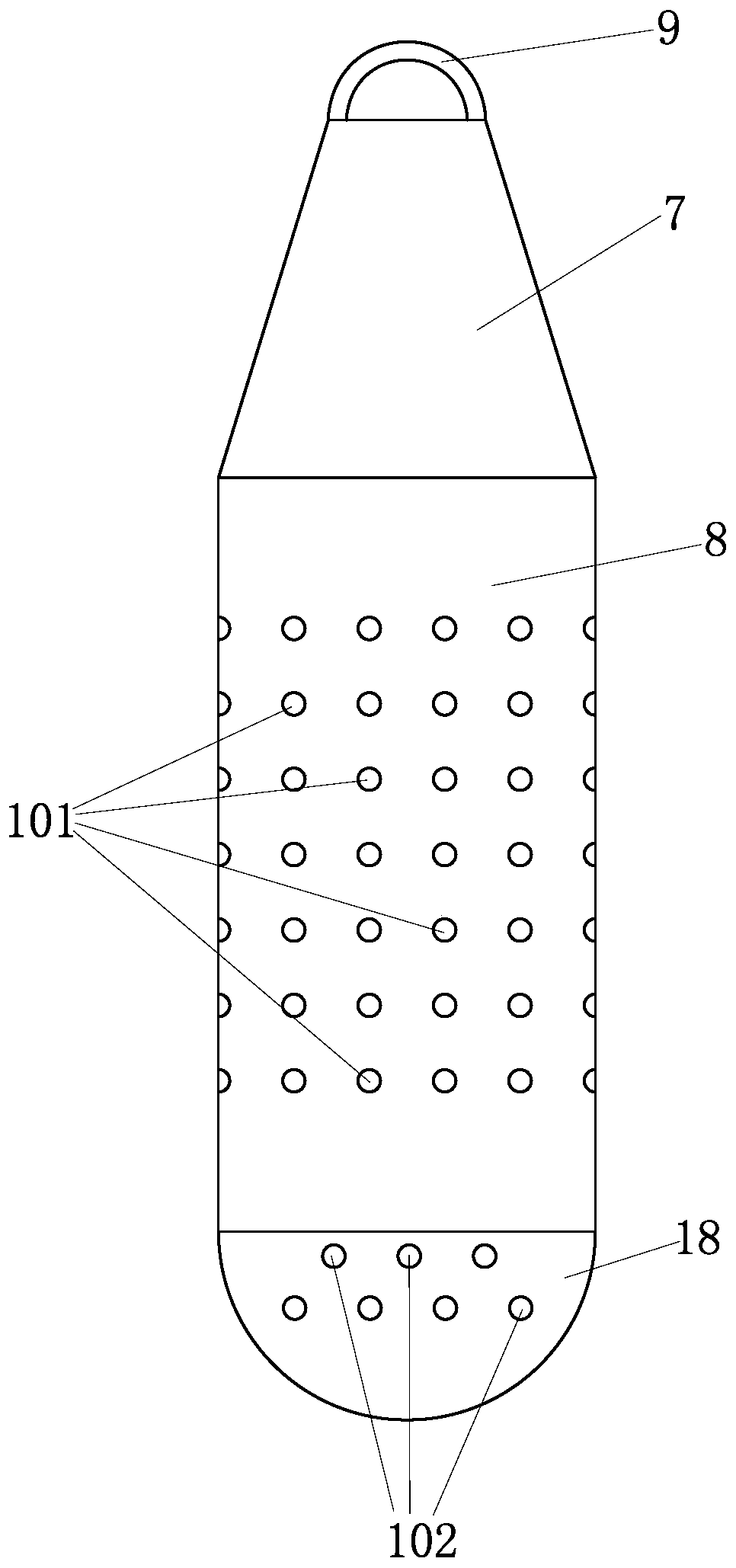 Sepia esculenta temporary rearing spawning device