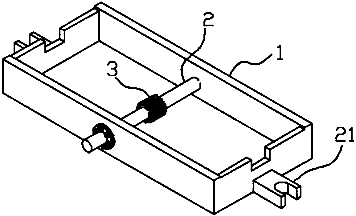 Shot blasting clamp used for thin-wall class parts