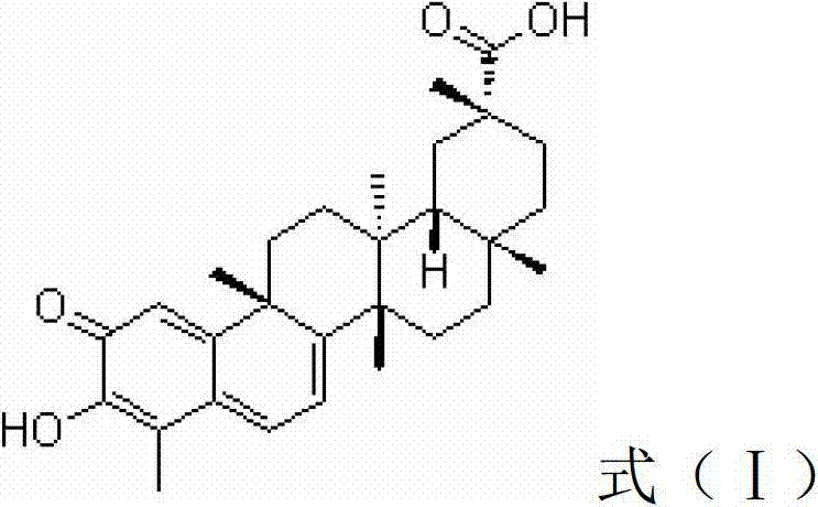 Method for extracting tripterine
