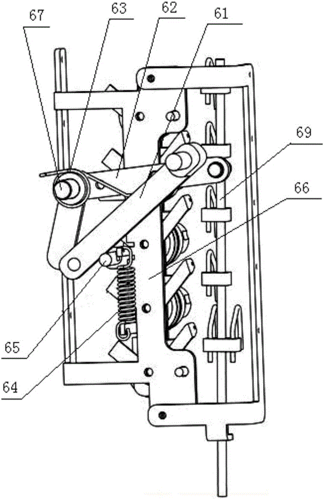 Drive mechanism integrating trimming, thread slacking, routing and presser foot lifting and sewing machine