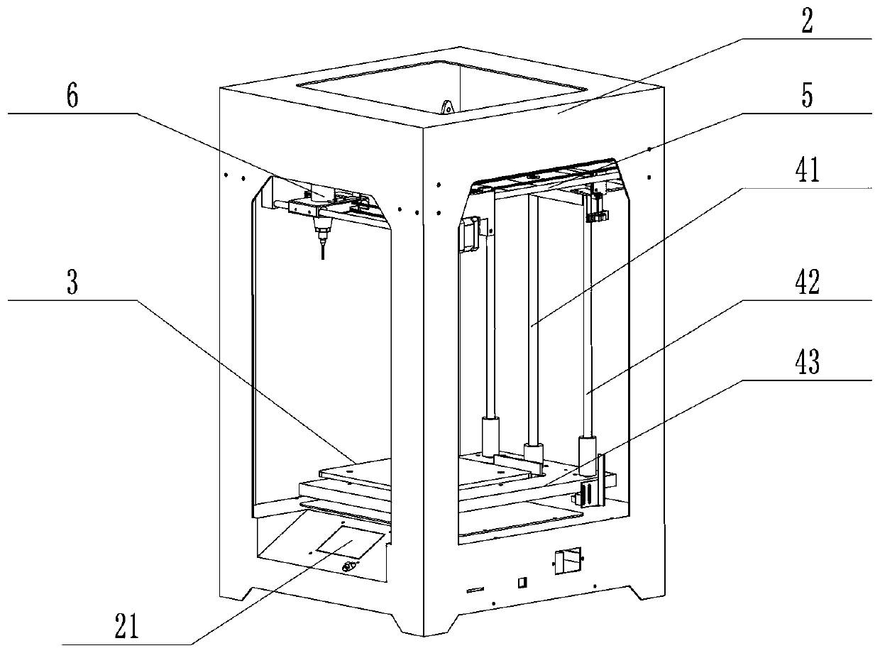 Precise ceramic 3D printer and printing method based on same