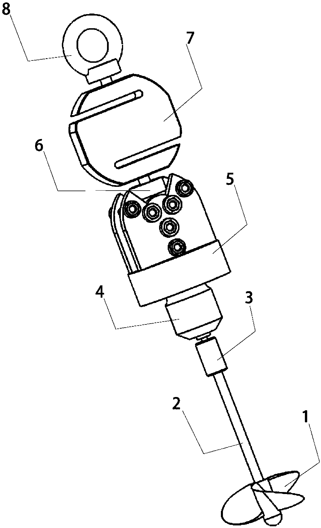 Propeller thrust measurement method and device